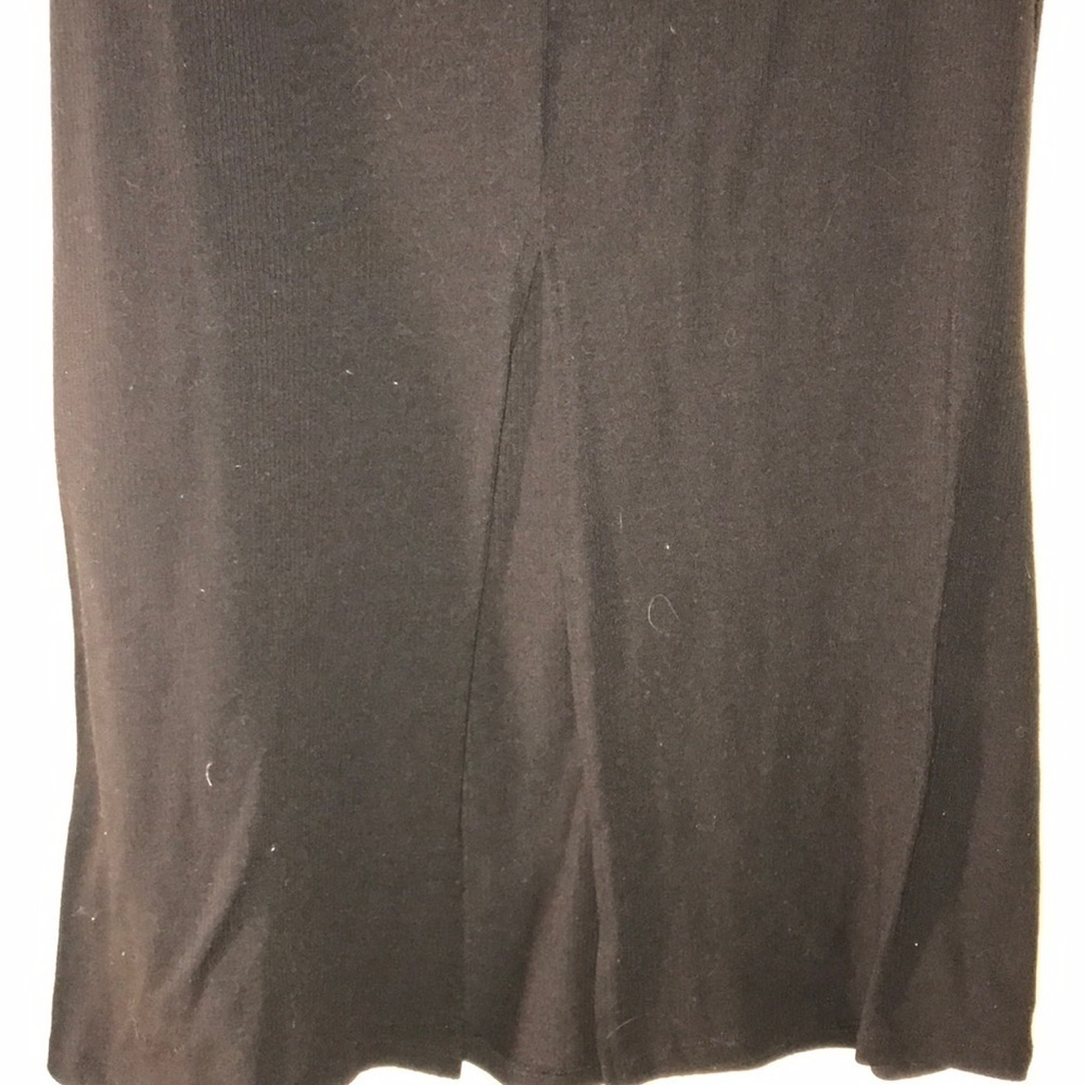 New SUPER Sexy ASOS Black Super Soft Slit Black Sexy Casual Mini Dress - Picture 5 of 12